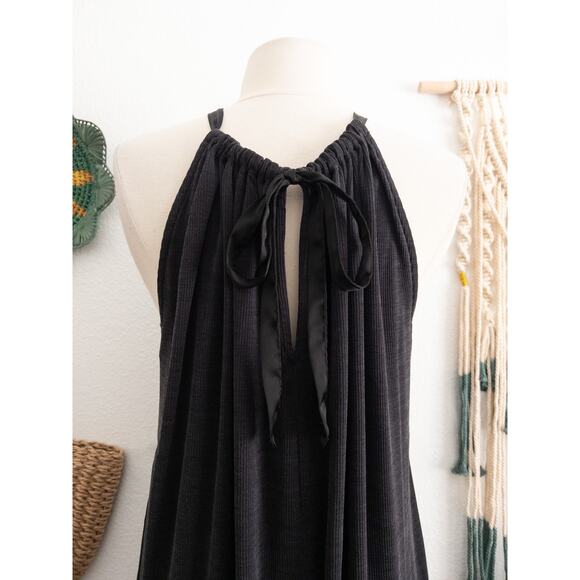 Anthropologie HD in Paris Onesie Gray Halter Jumpsuit - Picture 6 of 13